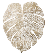 モンステラランチョンマット/B-GOLD