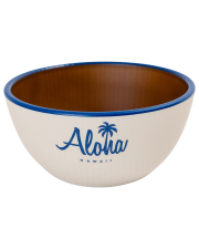 【Pukana2026春夏】ALOHA 木目シリアルボウル/C：IVORYxNAVY