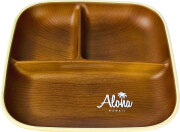 【Pukana2026春夏】ALOHA 木目スクエアワンプレート　L/A：YELLOW