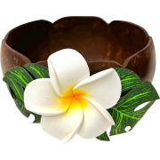 【Pukana2026春夏】ココナッツ小物入れ/B：プルメリア