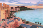 【栗山義勝】キャンバスパネル絵　 The view from the Sheraton