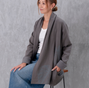 裏起毛カーディガン<モンステラ>