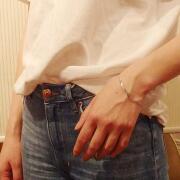 ☆ハワイ直輸入☆ハワイアンジュエリー ブレスレット シルバー 925 スキニープレート チェーン一体型 【ハワジュ４点までメール便配送OK！送料250円】