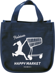 【HALEIWA HAPPY MARKET2026春夏】ミニトートバッグPUSH CART GIRL【１点までメール便配送OK！送料250円】/B-NAVY