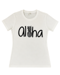 【ハワイ直輸入!!】【88Tees】　パイナップルAloha Tシャツ　WHITE Ladies Mサイズ【１点までメール便配送OK！送料250円】