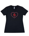 【ハワイ直輸入!!】【88Tees】　Heart YaYa Tシャツ　BLACK Ladies Mサイズ【１点までメール便配送OK！送料250円】