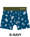 BUSHINボクサーパンツ　Japanese Style　MANEKINEKO【２点までメール便配送OK！送料250円】/B-NAVY