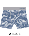 BUSHINボクサーパンツ　Japanese Style　DRAGON【２点までメール便配送OK！送料250円】/A-BLUE