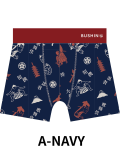 BUSHINボクサーパンツ　Japanese Style　WAGARAMX【２点までメール便配送OK！送料250円】/A-NAVY
