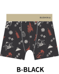 BUSHINボクサーパンツ　Japanese Style　WAGARAMX【２点までメール便配送OK！送料250円】/B-BLACK