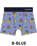 BUSHINボクサーパンツ　California Style　FRUIT【２点までメール便配送OK！送料250円】/B-BLUE
