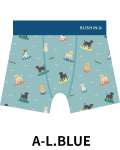 BUSHINボクサーパンツ　California Style　DOG【２点までメール便配送OK！送料250円】/A-L.BLUE