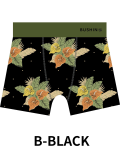 BUSHINボクサーパンツ　California Style　ANTHURIUM【２点までメール便配送OK！送料250円】/B-BLACK