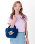 【HALEIWA HAPPY MARKET2026春夏】相良刺繍クマミニトート【１点までメール便配送OK！送料250円】/B-NAVY