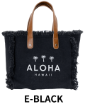 【HALEIWA HAPPY MARKET2026秋冬】フリンジトートバッグ/E：BLACK
