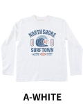 【HALEIWA HAPPY MARKET2026秋冬】HHMロングスリーブ Tシャツ　2615【１点までメール便配送OK！送料250円】【受注生産】/A-WHITE