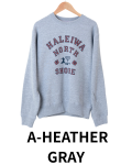 【HALEIWA HAPPY MARKET2026秋冬】HHMクルーネックスウェット（裏毛）　2618【受注生産】/A-HEATHER GRAY