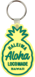 HALEIWA HAPPY MARKETラバーキーリング　パイナップル