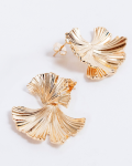 【Pukana2026春夏】ゴールドリーフピアス【５点までメール便配送OK！送料250円】