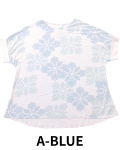 【Pukana2026春夏】リラックスＴシャツ　キルト柄【１点までメール便配送OK！送料250円】/A-BLUE