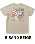 【Pukana2026秋冬】World Vintage TシャツJAPAN　2628【２点までメール便配送OK！送料250円】【受注生産】/B-SAND BEIGE