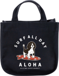 【HALEIWA HAPPY MARKET2026春夏】ミニトートバッグDOG【１点までメール便配送OK！送料250円】/C-BLACK