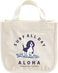 【HALEIWA HAPPY MARKET2026春夏】ミニトートバッグDOG【１点までメール便配送OK！送料250円】/A-IVORY