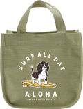 【HALEIWA HAPPY MARKET2026春夏】ミニトートバッグDOG【１点までメール便配送OK！送料250円】/B-KHAKI