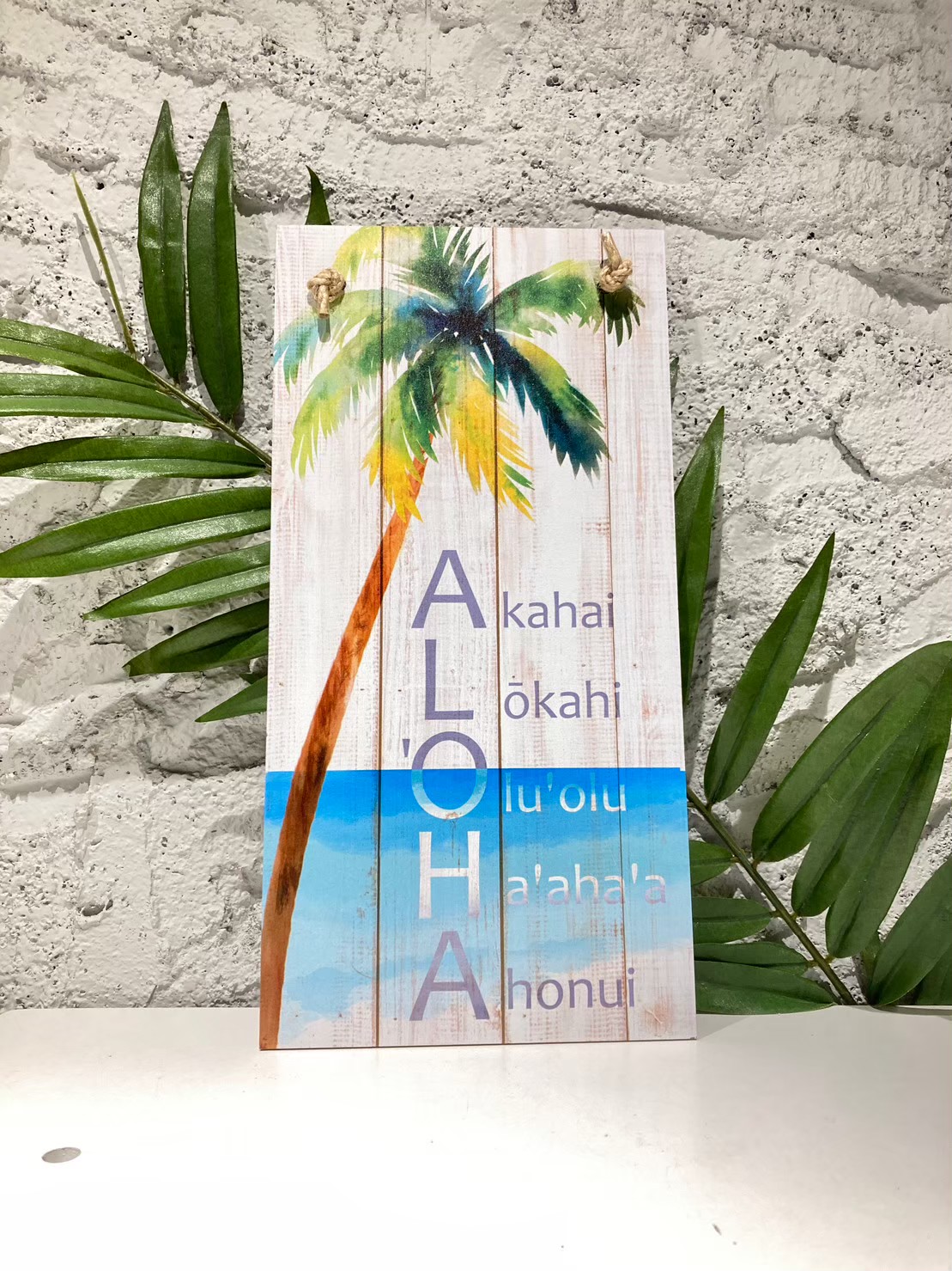 「専用」ハワイアン　サインボード　Aloha ハワイアン サーフボードサイン （アロハ）の通販・販売