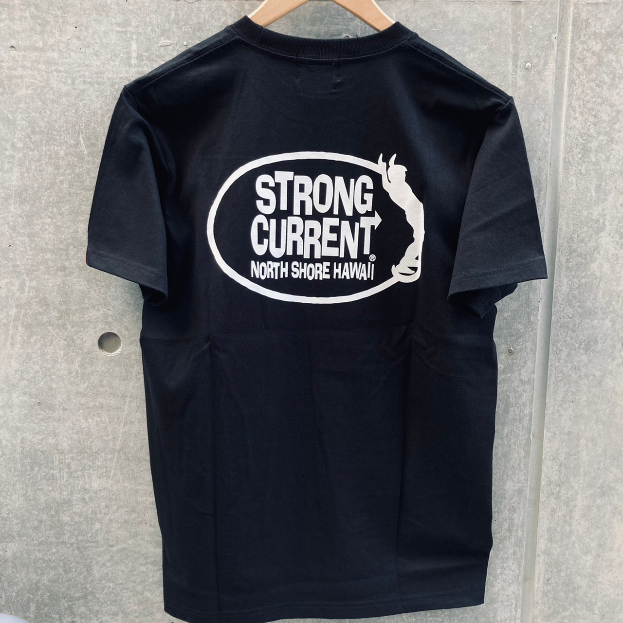 [ストロングカレント]メンズ半袖Tee  BK/M/L/XL