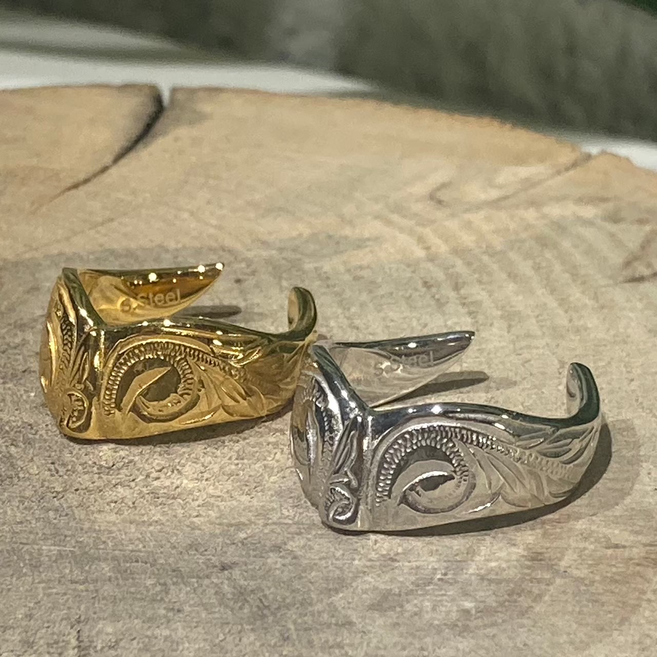 SALE■ホエールテールリング/GLD/SV