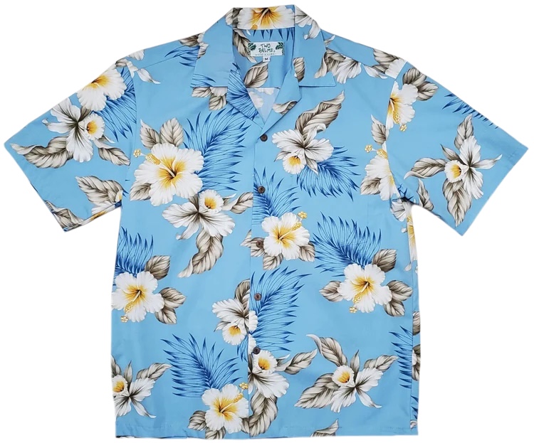 HAWAII Mensアロハシャツ/Hibiscus Trends/cotton100%