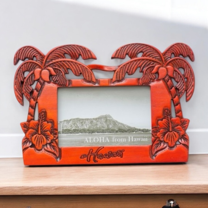 パーマウッドフォトフレーム/【ハワイアン雑貨】