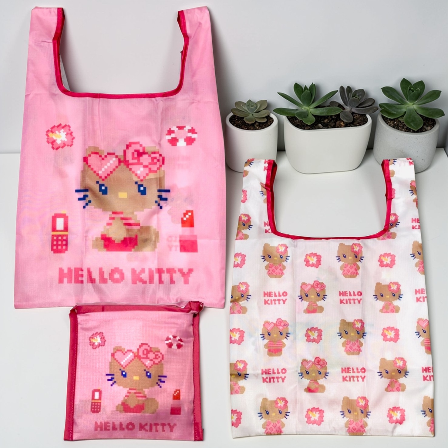 NEW！HELLO KITTY　エコバッグM　DOT