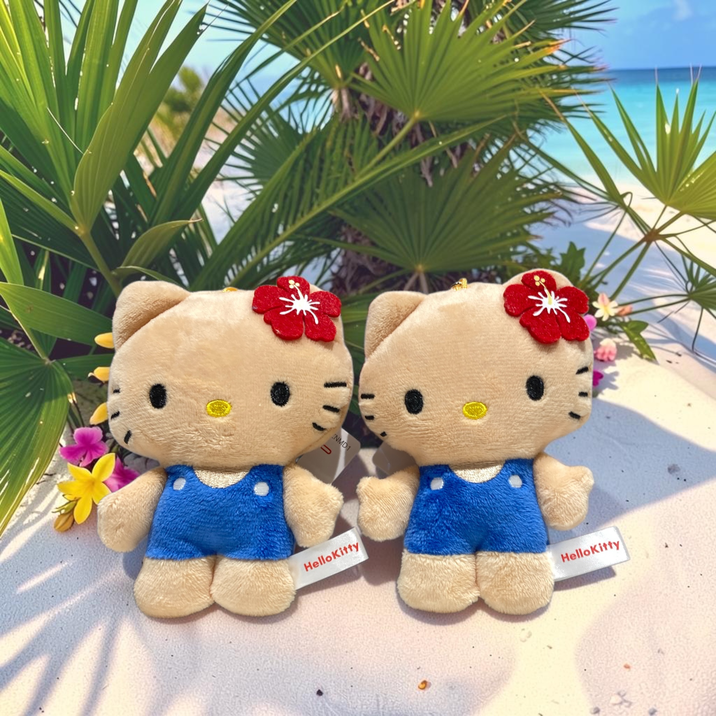 HELLO KITTY日焼け ダイカットぬいぐるみミラー