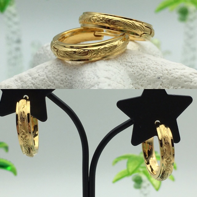 スクロールMサイズピアスGLD/  一個売り