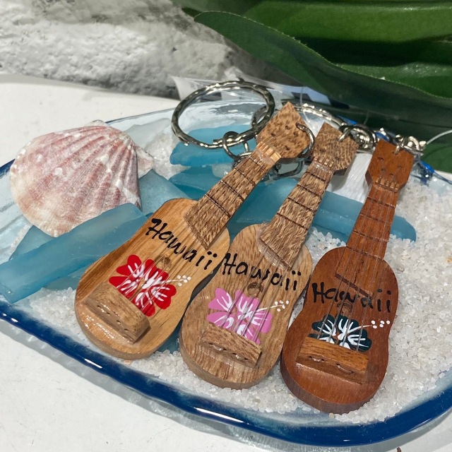 ヴィンテージ ハワイ Hawaii土産 絵画 ウクレレ フラ