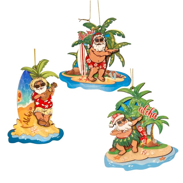 ハワイアンクリスマス/メレサンタオーナメント