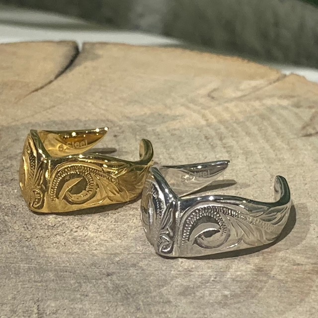 SALE■ホエールテールリング/GLD/SV