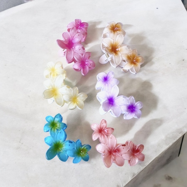 プルメリアバンスクリップアクリル