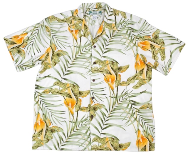 HAWAII Mensアロハシャツ/Napili White