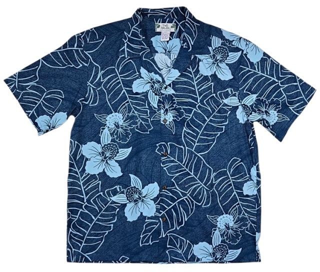 HAWAII Mensアロハシャツ/Niihau Teal/cotton100%