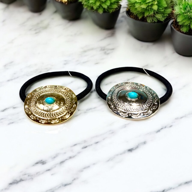 コンチョヘアゴム