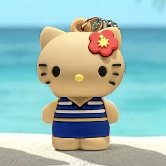 HELLO KITTY日焼け PVCキティマスコット/マリン.BL