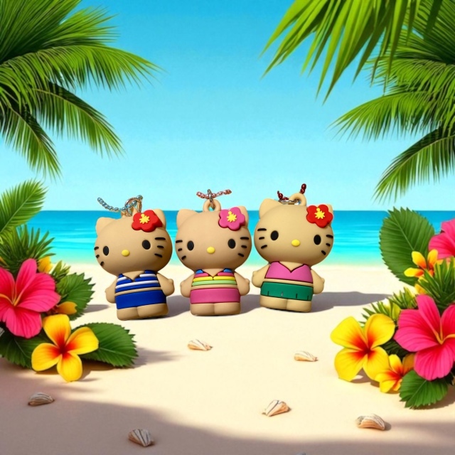 HELLO KITTY日焼け PVCキティマスコット/.BLRED/PK