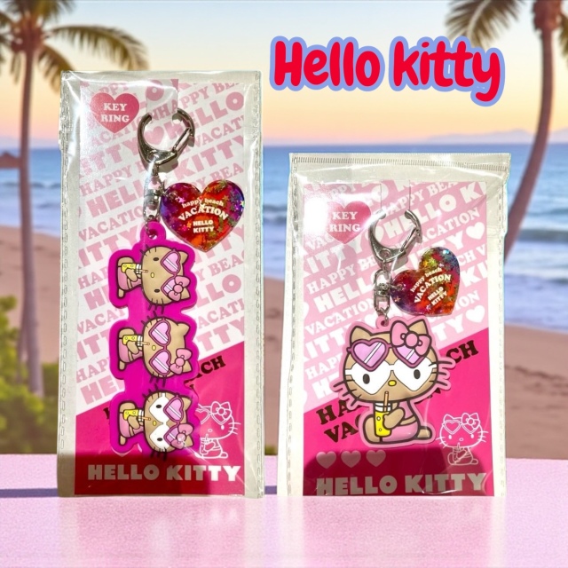 日焼けKITTY ラバーキーホルダー