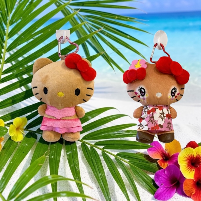 HELLO KITTY日焼け キティマスコット/ピンク