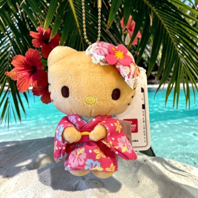 HELLO KITTY日焼け キティマスコット/着物