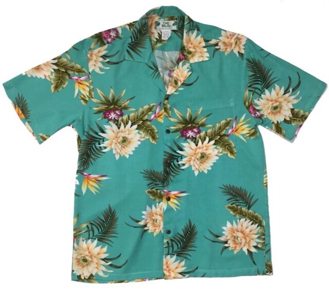 HAWAII Mensアロハシャツ/  Ceres green