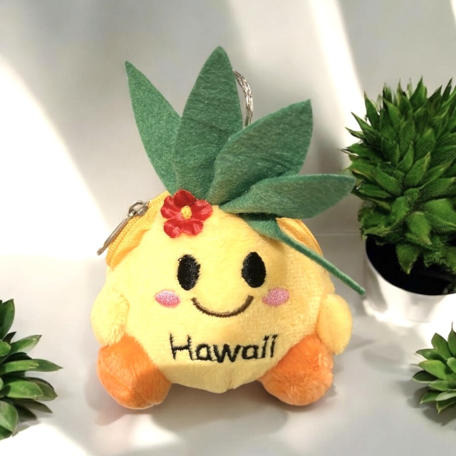 Hawaiiコインパースキーホルダー　パイン